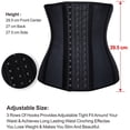 thumbnail image 6 of YIANNA Waist Trainer for Women Underbust Latex Sport Girdle Corsets Cincher Hourglass Body Shaper Black 3x-large, 6 of 7