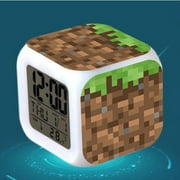 Réveil Minecraft avec jeu de lumière LED Action Toy Home Decor 003