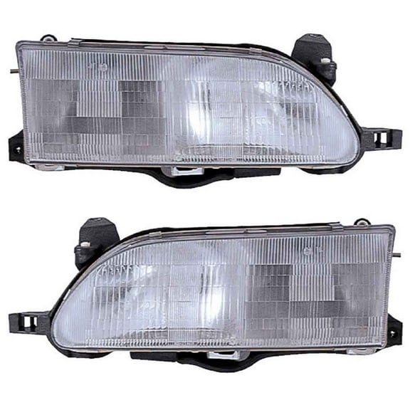 For Toyota Corolla 1993 1994 1995 1996 1997 Pair Headlights - BuyAutoParts