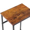 thumbnail image 6 of VECELO Set of 2 Bar Stools, Backless Wood Counter Height Stool with Footrest for Kitchen, Living Room, Party Room, Brown, 6 of 7