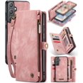 thumbnail image 1 of Funda para Samsung A55, tarjetero a prueba de golpes, magnética, 2 en 1, con cremallera desmontable, funda tipo cartera para Samsung Galaxy A55 5G, de cuero TPU antiarañazos, 1 of 8