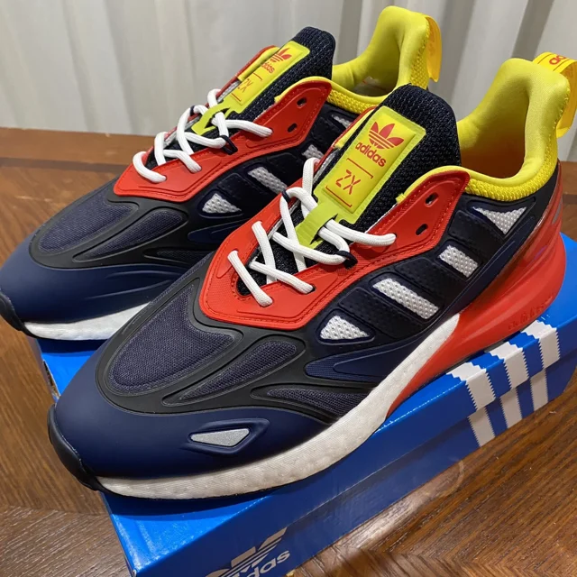 Ad-id-as 2K Boost 2.0 Navy Blue Red Yellow Men's Size 9 Running Shoe GY5797