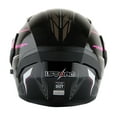 thumbnail image 2 of 1Storm Adult Motorcycle Modular Flip up Street Bike Full Face Dual Visor Helmet HB-B89CLS Storm Pink, 2 of 5