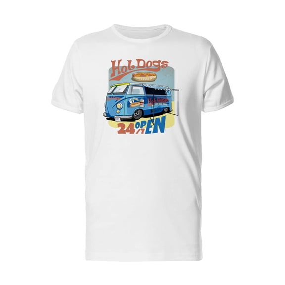 Hot Dogs 24 Open T-Shirt Men -Image by Shutterstock, Male XX-Large