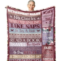Classy Retirement Gifts for Women/Men, Retirement Gift for Women 2025 Coworker, Unique Retirement Gifts Ideas, Best Retired Gifts, Funny Farewell/Goodbye Gifts Blanket 50X40in