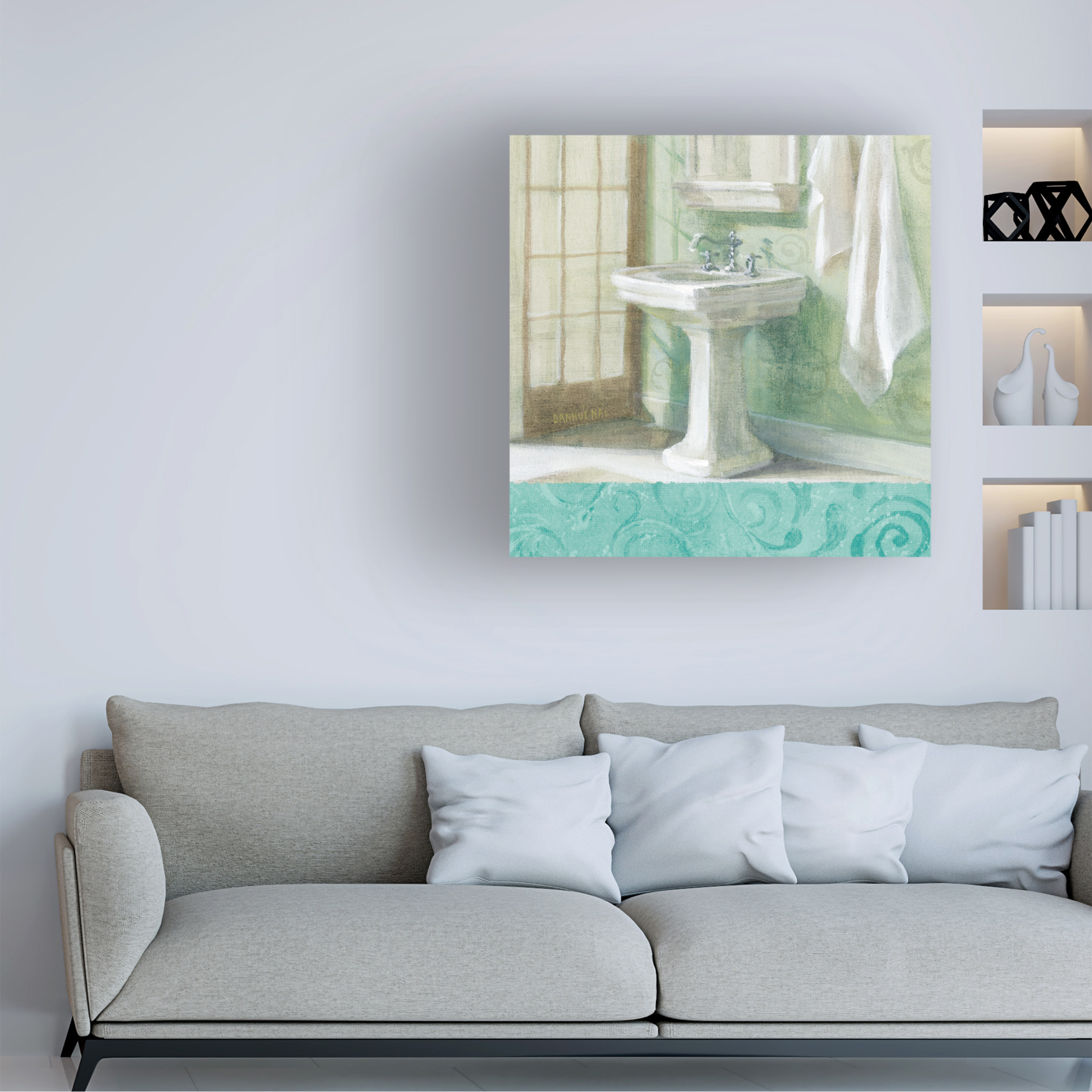 Trademark Fine Art 'Refresh Bath Border II' Canvas Art by Danhui Nai