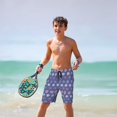 thumbnail image 7 of PAYOHTO Boho Rows Of Flowers And Leaves Boys Swim Trunks Quick Dry Beach Boardshorts for Teen Boys Bathing Suit Swimwear for Boys, 7 of 7
