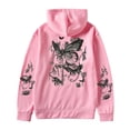 thumbnail image 2 of Womens Casual Long Sleeve Hoodies Crew Neck Graphic Printed Hooded Sweatshirts Fashion Relax Fit Tops Pullover, 2 of 3