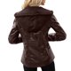 thumbnail image 5 of Abrigo de mujer Moda mujer chaqueta de invierno capucha de manga larga con cordón cremallera abrigo informal de calle cálido 1 1, 5 of 5