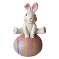 thumbnail image 2 of Bonito Adorno de de Huevo de Pascua, Decoración de Mesa, Decoración de Pascua, Estatua Rústica, Figura de Conejo para Sala de Estar, Escritor Rosado perfecl Figuritas de conejito de Pascua, 2 of 8