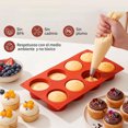 thumbnail image 2 of 2 Moldes De Silicona Para Hornear, Con 12 Cavidades Reutilizables De Grado Alimenticio Molde, Sin BPA, Adecuado Para Cilindro, Caramelos, Gelatina, Chocolate, Mini Jabón De Resina Hecho A Mano, 2 of 4