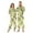 Bamboo and Green Leaves, variant on 1 Piece Adult Onesie Pajamas Cozy & Loose-Fit Sleepsuit Loungewear with Pockets Snowmen and Candy Canes Large