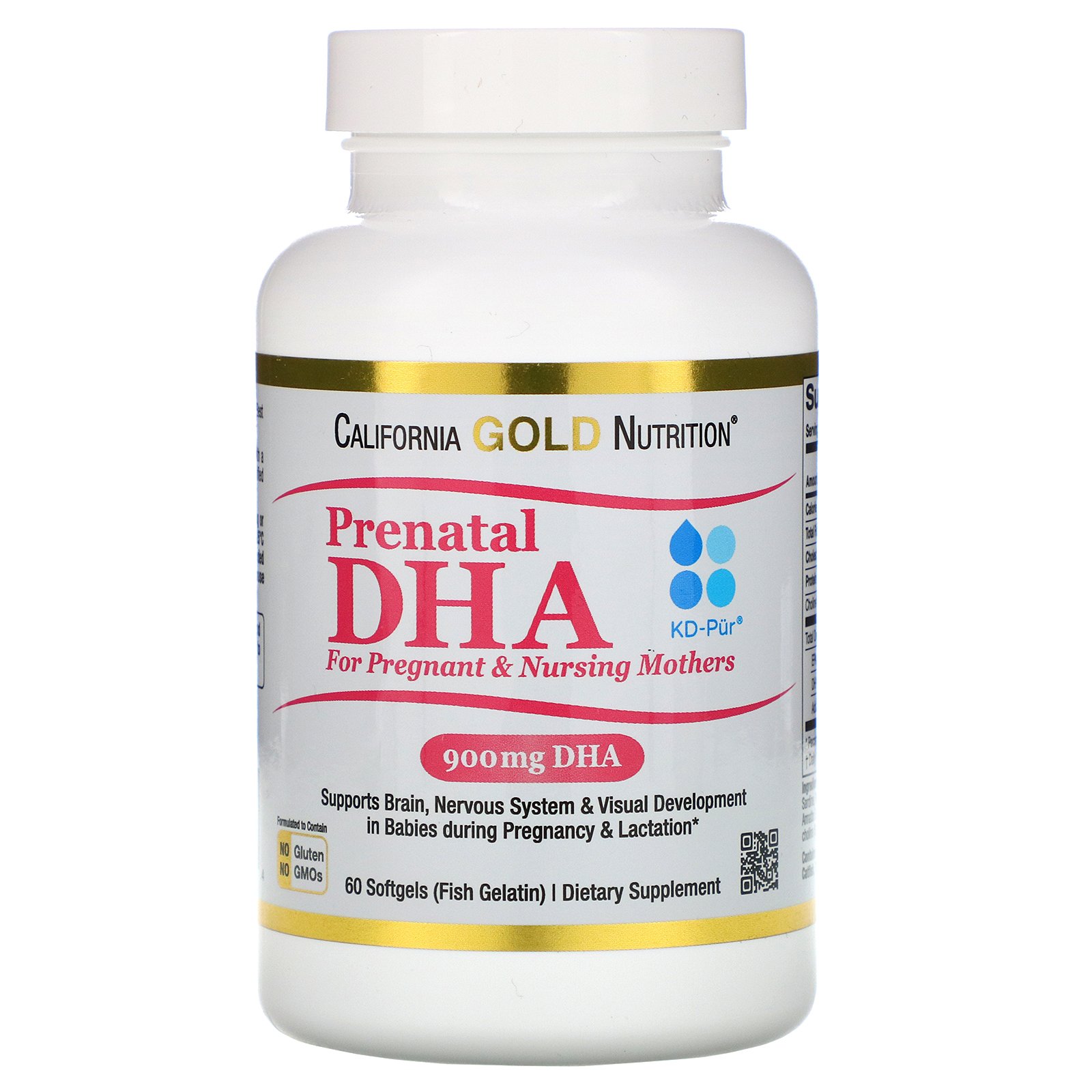 California Gold Nutrition Prenatal DHA for Pregnant & Nursing Mothers