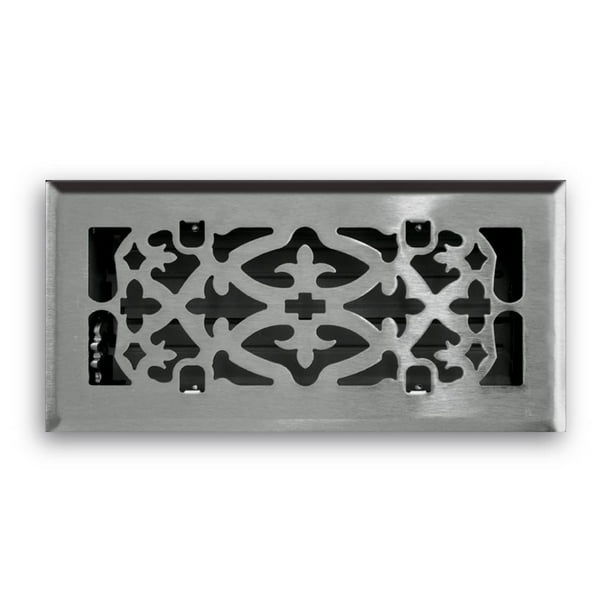 Difusor decorativo de suelo Truaire níquel satinado 10x25 cm
