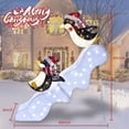 thumbnail image 5 of Outdoor Christmas Decorations Lighted Penguins - HOYECHI Outside Christmas Decorations Light Up 2 Slide Penguins 48 Inch, Light Up Skiing Penguins with 130 LED Lights, for Front Yard Porch Gardens, 5 of 8