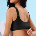 thumbnail image 3 of DuoJiaJ Women's Nude Adjustable Pull And Drop Large Size Underwear Women's Gathering Sports Bra Without Steel Rings Wireless Bras Black, 3 of 5