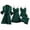 Dark Green, variant on Pajama Set for Women Women's Loungewear Sets Women Satin Lace Sexy Suspenders Nightgown Robe Pajama Pants Home Clothes With Chest Pad Light Four Piece Set