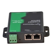 Brainboxes 5-Port Unmanaged Ethernet Switch wall Mountable, Black