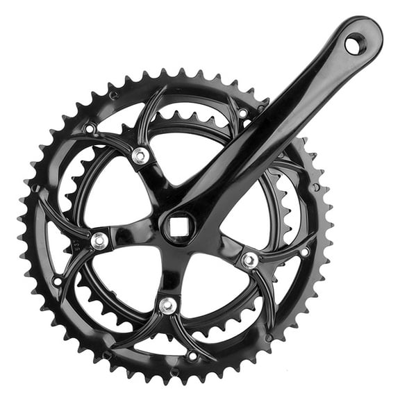 Sunlite Double Alloy Crankset 170x53/39 110mm JIS Square Taper Black