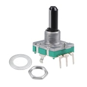 360 Degree Rotary Encoder Code Switch Digital Potentiometer EC16 5 Pins 20mm D-Shaft 2 Pcs