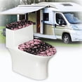 thumbnail image 6 of HELLHERO Stylish Gifts - Stretch, Fits All Toilet Shapes Bathroom Seat Covers for Hotel, Universal Cherry Blossom, 6 of 8