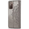 thumbnail image 3 of GFDYREE Galaxy S20 FE 5G Case Leather Wallet Flip Magnetic Closure Case Samsung S20 FE 5G Phone Case with Card Slots Protective Case for Samsung Galaxy S20 FE 5G / S20 Lite. SD Mandala - Gra, 3 of 7