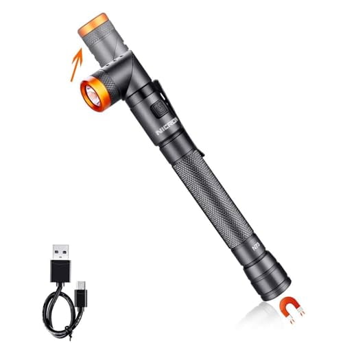 COSMOING Ultra Bright 4 Modes Pen Light with Magnetic Base, 90 Degree Swivel IP65 Waterproof Pen Flashlight Clip Pocket LED Flashlight for Camping, Emergency, Inspection, Hiking, Outdoor