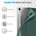 thumbnail image 4 of Fintie Case for Samsung Galaxy Tab S10 Lite/ S10 FE/ S9 FE 5G 10.9 Inch/Tab S9 11 Inch with S Pen Holder, Multi-Angle Viewing Rugged Soft TPU Back Cover with Auto Sleep/Wake, Midnight Green, 4 of 9
