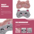 thumbnail image 3 of 2pcs Plush Eye Masks Eye Protective Patches Cartoon Shading Blindfolds, 3 of 5