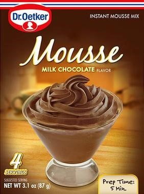 Dr. Oetker Instant Mousse Mix, Chocolate, 3.1 Oz by European Gourmet Bakery