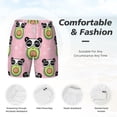 thumbnail image 4 of Kdxio Panda Avocado Print Men'S Swim Trunks With Compression Liner 7 Inch Inseam Quick Dry Swim Shorts, 4 of 7