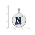 thumbnail image 2 of Sterling Silver US Navy Pendant Necklace with N and Star Emblem, Military Symbol Jewelry for Men and Women, Patriotic Unisex Accessory, 2 of 4