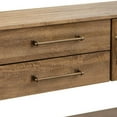 thumbnail image 3 of Benjara Olum 60 Inch Sofa Table, 2 Drawers, Lower Shelf, Solid Mango Wood, Brown, 3 of 5