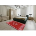 thumbnail image 4 of Ahgly Company Indoor Rectangle Mid-Century Modern Red Oriental Area Rugs, 4' x 6', 4 of 6