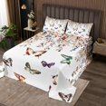 thumbnail image 2 of Erosebridal Chic Butterfly Coverlet Set Twin for Girls, Botanical Eucalyptus Bedding Set, Microfiber 2pcs, 2 of 5