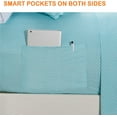thumbnail image 3 of Polkadot Pattern PercaleBedding Set King Aqua, 3 of 4