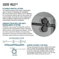 thumbnail image 4 of Serene Valley 60 x 74 Inch Big Roller Sliding Shower Door, Matte Black, 4 of 9