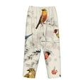 thumbnail image 5 of Disketp Little Birds Print Women'S Comfy Pajama Pants Casual Drawstring Palazzo Lounge Wide Leg Pants, 5 of 9
