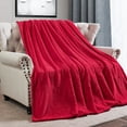 thumbnail image 2 of Home Soft Things Milk Flannel Blanket - Red - 90" x 90", 2 of 7