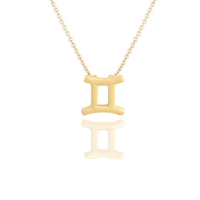 stanreset Constellation Thème Amitié Collier Créatif Confortable Ins Exquise Durable Résistant à la Rouille Léger Accessoire de Mode Gemini Or