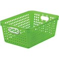 thumbnail image 1 of Cestas Grandes De Plástico Para Libros De Really Good Stuff, 13?"" Por 10"" Por 5?"" - Individual Verde Neón | Organizador De Biblioteca Para El Aula, Cesta Organizadora Multiusos Para Almacenamiento, 1 of 3