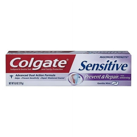 Colgate Sensitive Prevent and Repair With Witening Sensitive Toothpaste, 6 oz