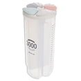 thumbnail image 1 of Food Container Grids Scaled Grain Storage Organizer Dust-proof Kitchen Cabinet Tea Box with Lid, 4 Grids, 3000ml, 1 of 7