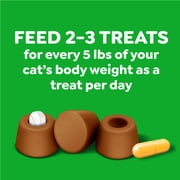 Greenies Feline Pill Pockets for Cats, Soft Cat Treats, Salmon Flavor, 3 oz Pouch