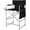 Black, variant on Yuanmin Tall Camping Chair Makeup Artist Director Chair 26" Counter Height, Portable Folding Design with Side Table, Cup Holder & Side Storage Bag, Heavy-Duty Iron Frame (300 lbs Capacity)
