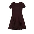 thumbnail image 2 of bar III Womens Ribbed Fit & Flare Dress, Red, XX-Small, 2 of 2
