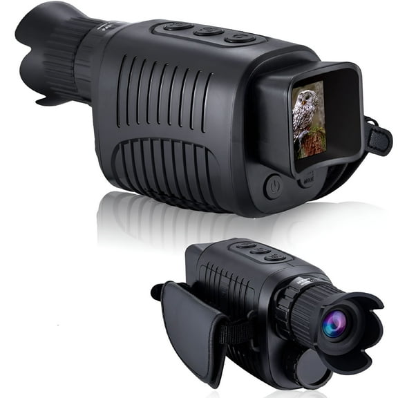 GJX Digital Night Vision Monocular for 100% Darkness, 1080p Full HD Video Long Distance Infrared Night Vision Goggles Binoculars for Hunting, Camping, Travel, Surveillance