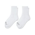 thumbnail image 6 of Wellfit 2 Pair Pack Diabetic Full Cushioned Quarter Socks, 10-13, Black-Black, 6 of 10