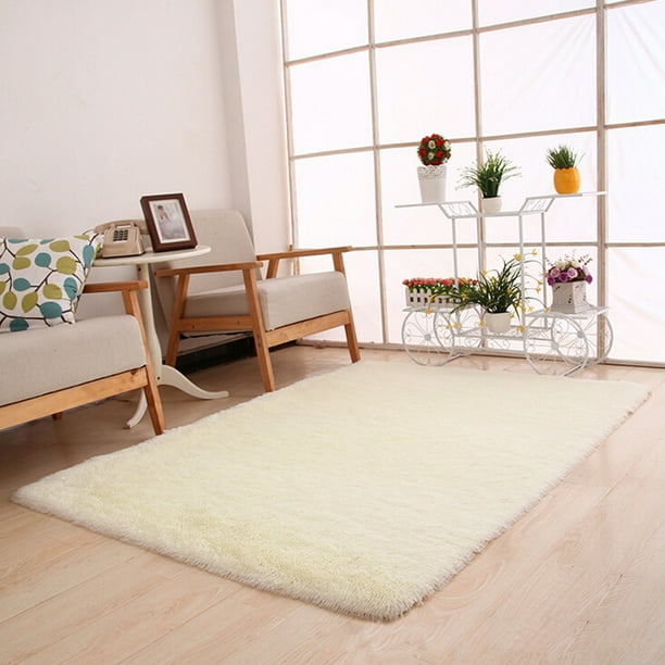 Fiudx Alfombras Para Dormitorio Alfombras Alfombra Antideslizante Comedor Dormitorio Alfombra Alfombra De Piso Blanco Ofertas Flash Del Día