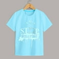 thumbnail image 4 of TZEWGL Tees For Toddler Soft Short Sleeve Crew Neck Letter Printed Blouse For Toddlers size 3-4T, 4 of 5